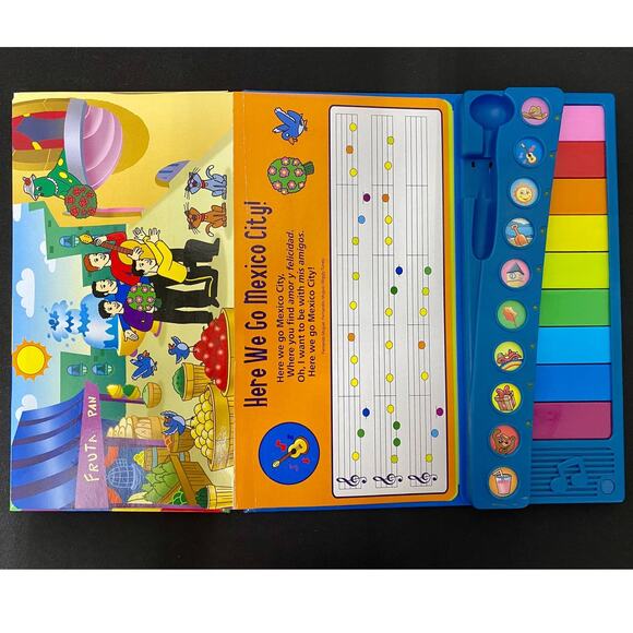 The Wiggles Play-Along Xylophone Music Book, Missing Mallet, Tested & Working - Picture 3 of 7